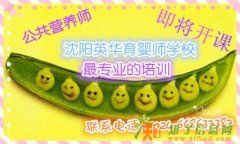 沈阳英华营养师正在报名中