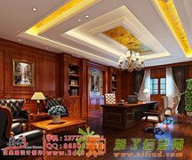 经理室装修设计效果图，办公室效果图制作，杭州效果图公司