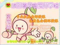 沈阳英华育婴师学校最权威的老师教授授课包教包会育婴师正在招生