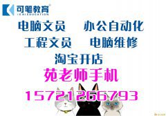 嘉定电脑培训world开始到excel做表格