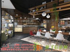 2015最新咖啡厅效果图、杭州效果图制作、专业做工装效果图