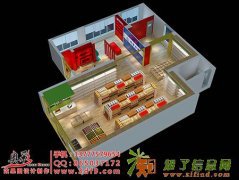 杭州便利店效果图制作，3D便利店效果图，专业做店面效果图