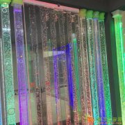 酒店艺术玻璃--栏杆水滴、水晶柱