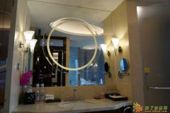 酒店艺术玻璃--台面镜