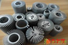 济宁铝合金加工LED灯散热器
