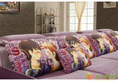 欧也家居定制 淡雅现代简约客厅布艺沙发