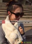 韩版时尚貂绒围巾围脖/新款貂毛貂绒加厚围脖