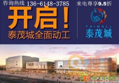 泰州泰茂城，稀缺旺铺，总价20万起