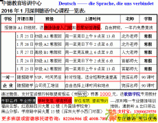 南山德语寒假培训班课程开始啦