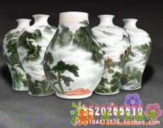 《前程似锦》青花斗彩大圆盘