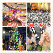 名人蜡像展示出租巨型恐龙展7D电影车 卡通人物