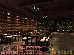 西餐厅效果图，餐饮餐厅效果图设计制作，室内效果图制作公司