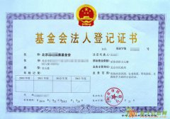 北京基金会法人登记证办理费用