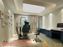 杭州口腔诊所医院装修设计效果图制作公司，医院建筑装修大厅效果