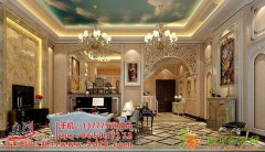 杭州美式乡村豪华大气别是效果图，独栋美式别墅效果图设计制作