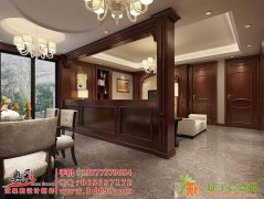 室内护墙板装饰效果图设计，杭州家装工装室内室外效果图设计制作