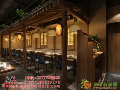 专业做个性工业风餐厅装修设计效果图制作，做室内效果图的公司