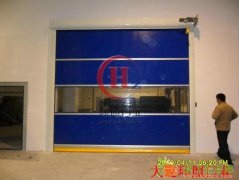 大连环照快速堆积门 高速堆积门 网格防静电门帘