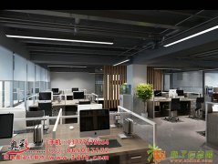 杭州办公室平面布局设计效果图，办公室装修设计效果图