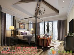 高档别墅卧室装修设计效果图，杭州做别墅效果图设计制作的公司