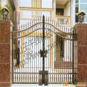 佛山南海别墅装修小区大门庭院轮式子午线平开门电动门自动门