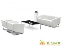 日式复古黑色北欧办公皮艺沙发实木沙发椅