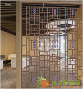 杭州莫戈金属专业定制不锈钢屏风玫瑰金屏风隔断