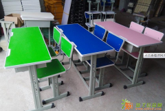 学生课桌椅厂家直销单人双人课桌椅轩木鑫