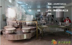 赣榆光阳机械全自动煎饼机六鏊子仿手工导热油加热