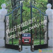 专业安装别墅铁艺门庭院走轮式平开门自动门