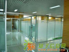 红桥区专业安装钢化玻璃隔断办公玻璃隔断15122385534