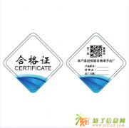 龙泉市电动车合格证设计丽水印刷厂
