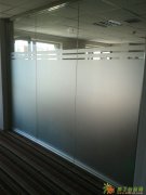 北京写字楼玻璃喷绘磨砂膜
