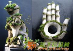 混凝土装饰花盆 GRC清水花器