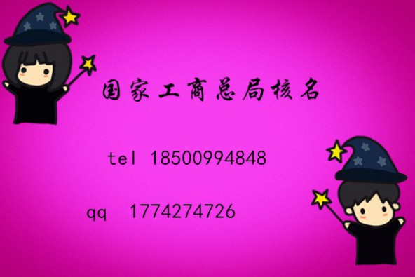 总局核名 企业名称核准