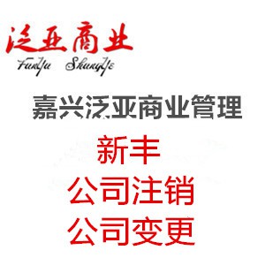 嘉兴新丰代办公司注销变更南湖区公司注册