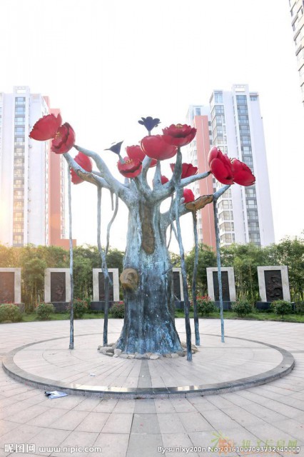 上海彩绘玻璃钢雕塑不锈钢雕塑