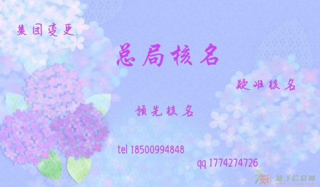 总局核名 哪些名字不能做为企业字号使用