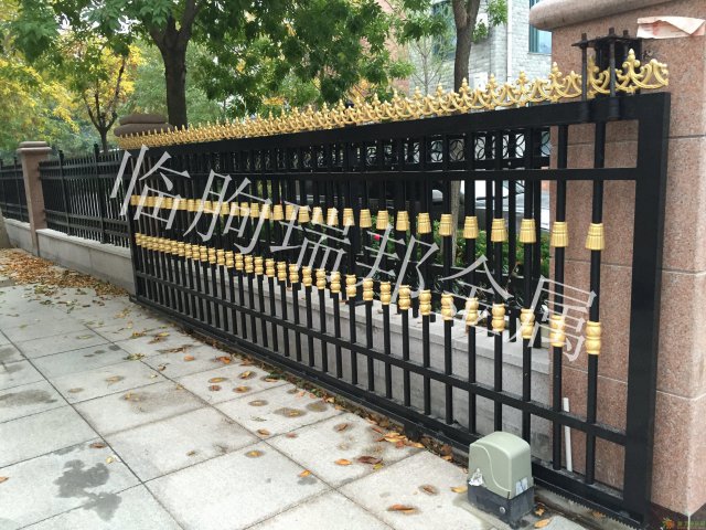 铝艺大门别墅门批发销售高档别墅庭院大门多少钱