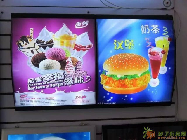 广西餐饮店灯箱厂家弧面灯箱麦当劳灯箱