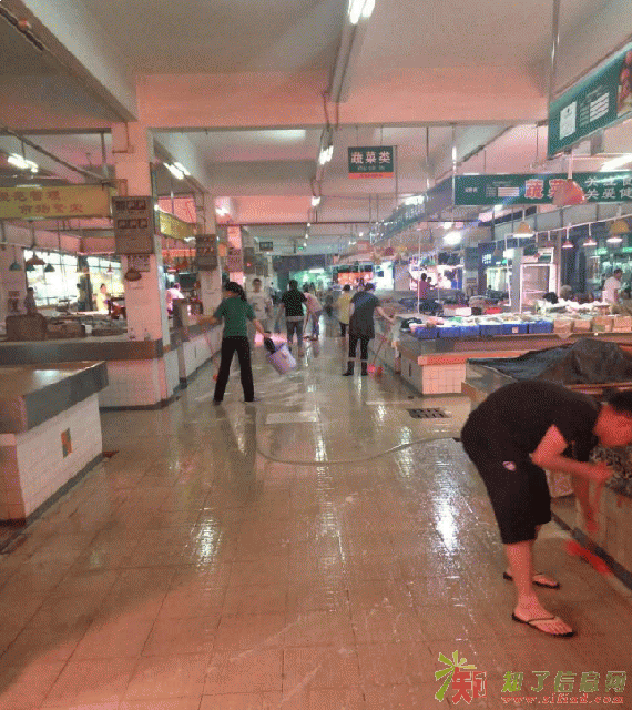 美丽深圳鸿达对罗田农贸市场整改做出贡献