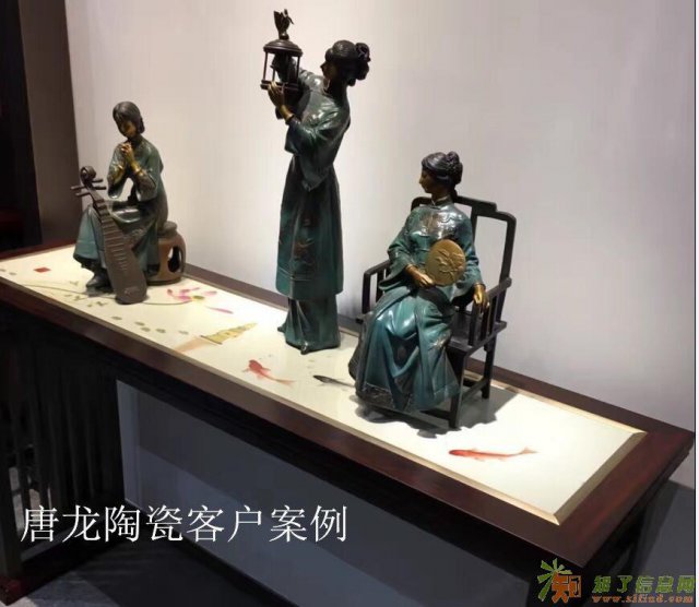 青花陶瓷桌面定制定做厂家，青花桌面价格