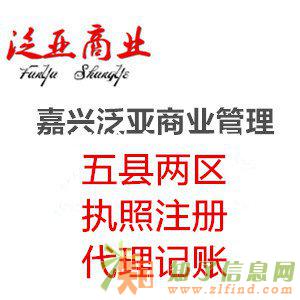 嘉兴五县两区代办代理记账代办注册公司代办个体执照