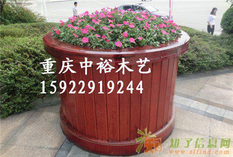 重庆防腐木花箱定制花箱报价花车花槽花架