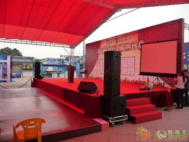 宝安沙井松岗新安舞台音响桌椅租帐篷搭建地毯桁架租赁