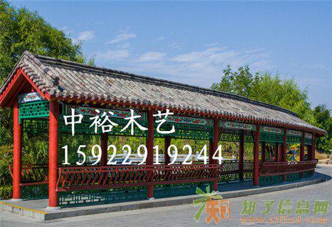 重庆实木长廊榫卯长廊古建长廊小青瓦亭廊制作施厂家