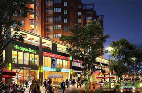 千灯尚景苑 纯沿街商铺 自营 面积140一290平