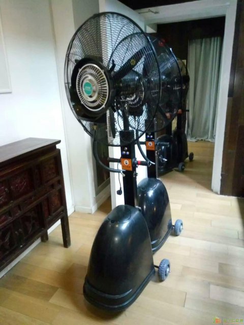 专业上海降温设备出租水雾风扇设备喷雾风扇量多多