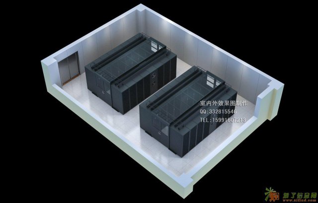 咸阳效果图制作|机房|数据中心效果图