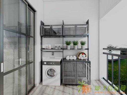 阳台收纳柜订制，雷诺帝娅阳台柜储物柜家具订制